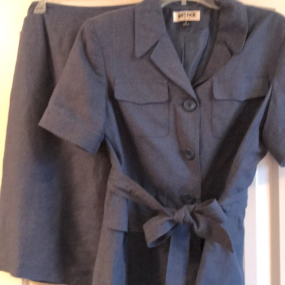 Kasper linen suit 2 pieces